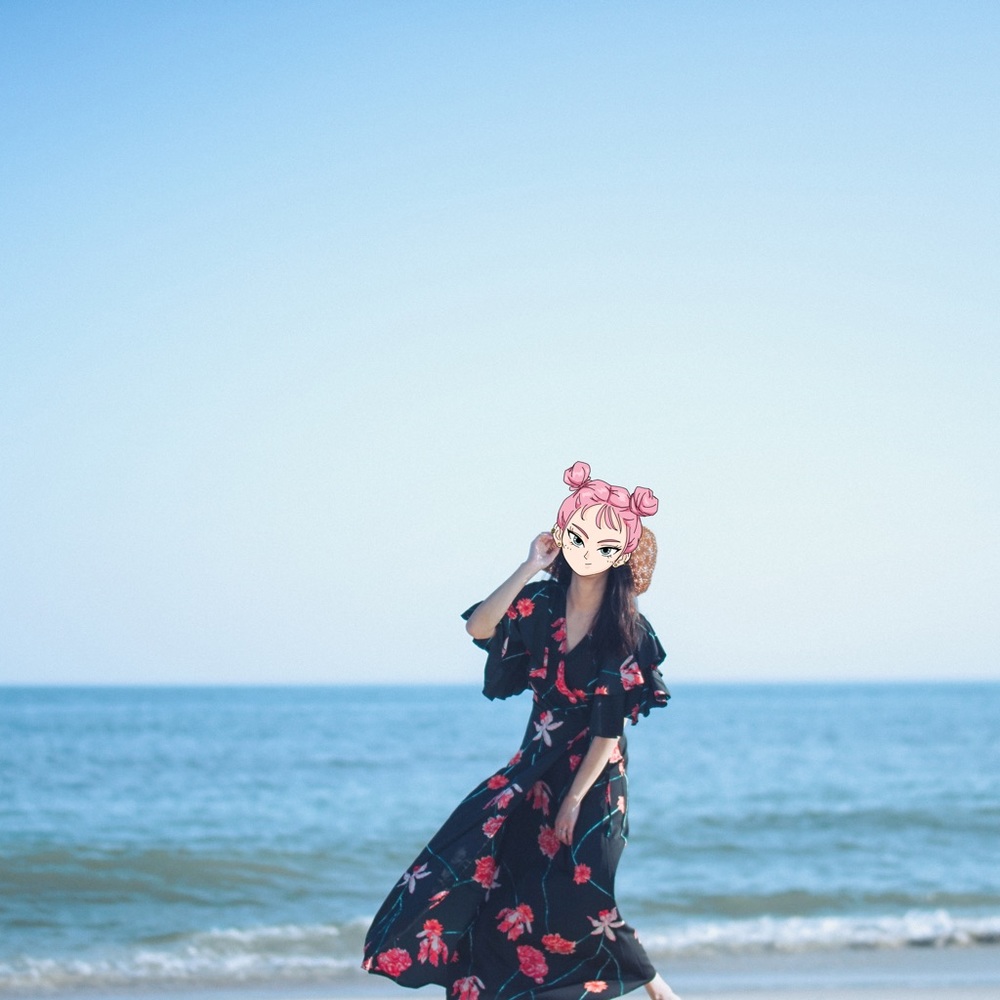 Vero Moda floral maxi dress